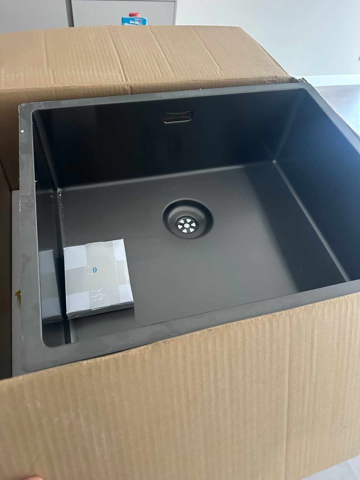 Caressi spoelbak gun metal , nieuw in doos, Ophalen, Overige typen, Nieuw, Zwart