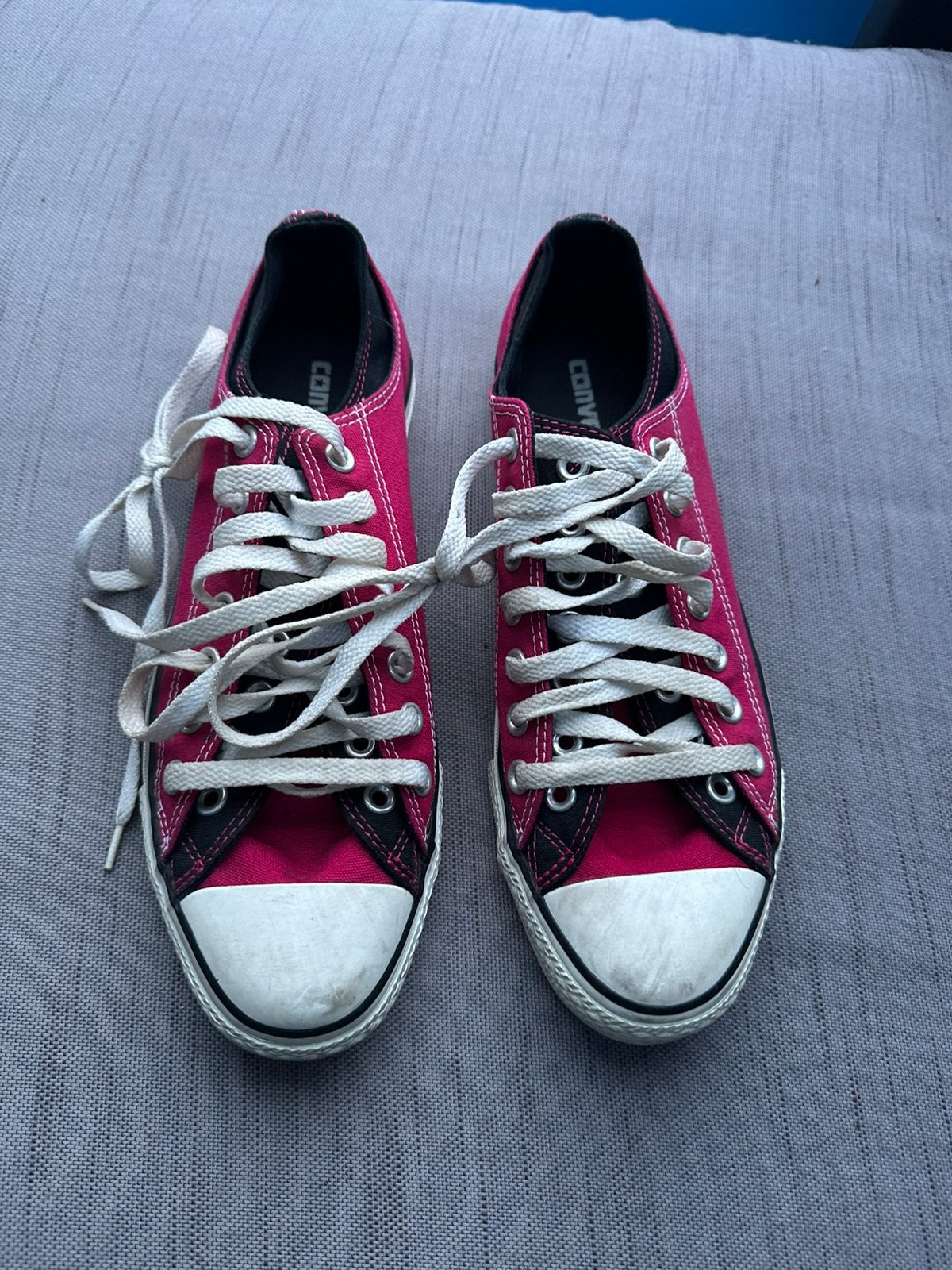 Converse All stars maat 42 roze/rood met zwart, Ophalen of Verzenden, Zo goed als nieuw, Overige kleuren