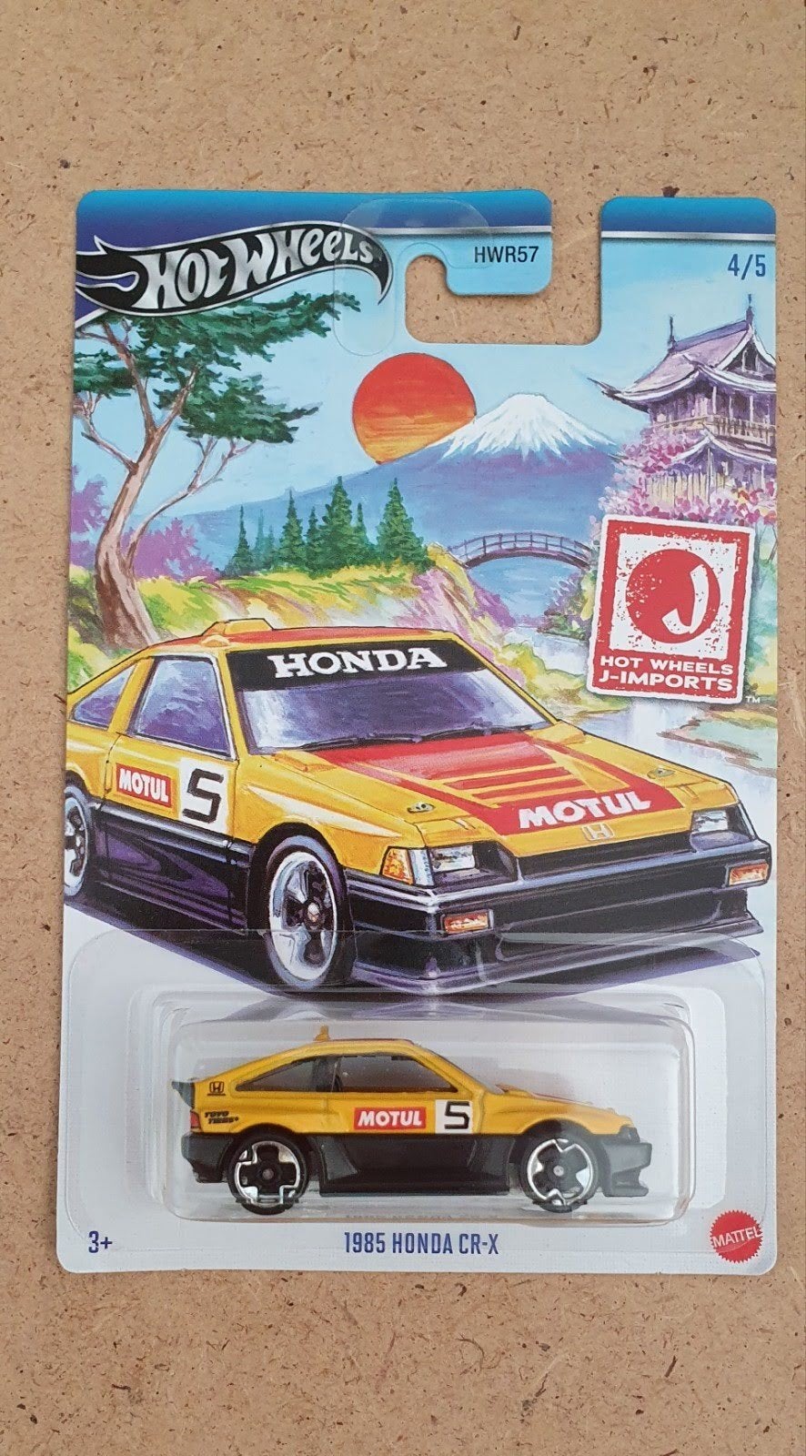 Hot Wheels 1985 Honda CR-X J-Imports HWR57 4/5, Ophalen of Verzenden, Nieuw, Auto
