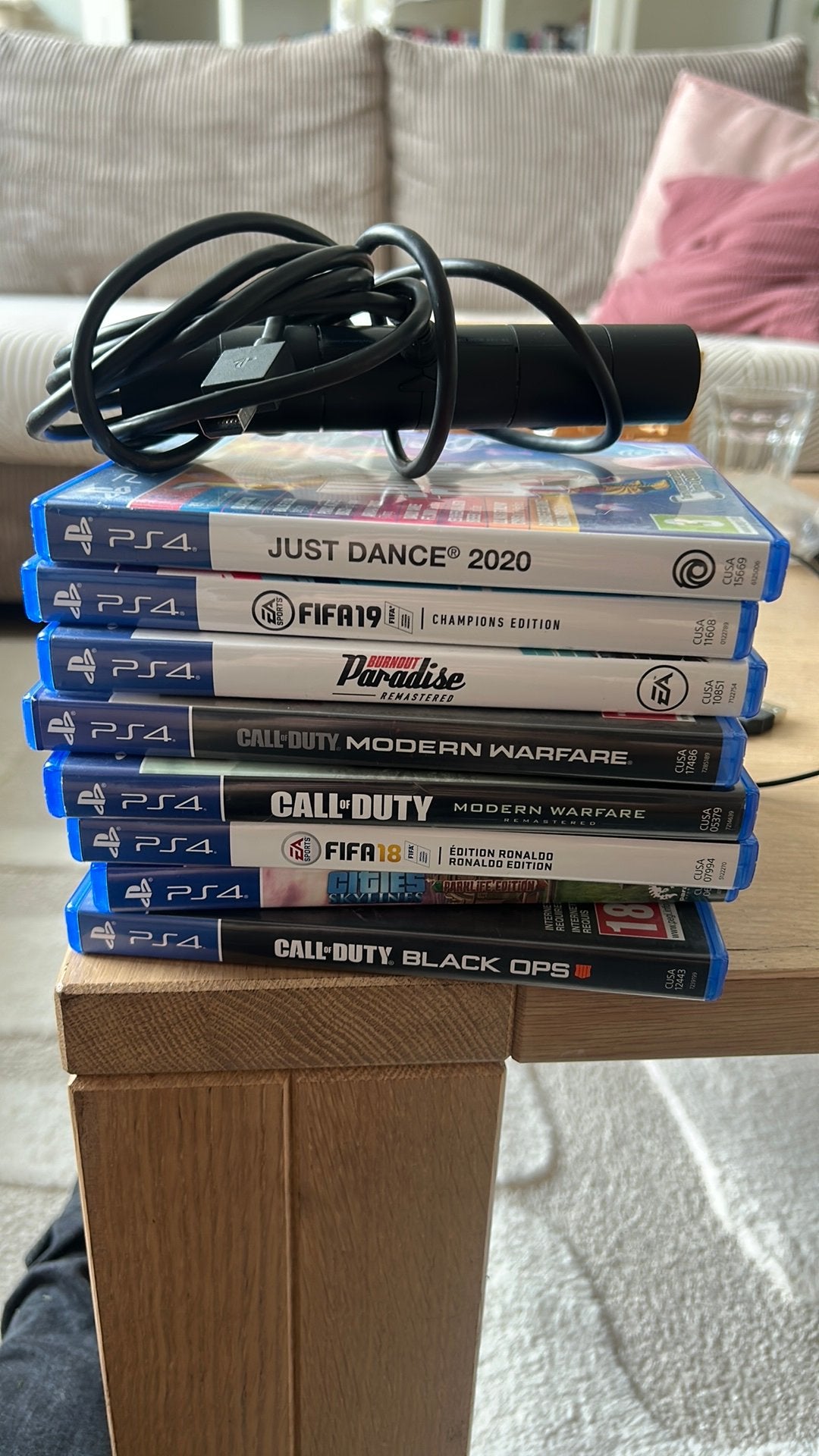Ps4 spellen + camara ophalen, 1 speler, Ophalen of Verzenden, Gebruikt