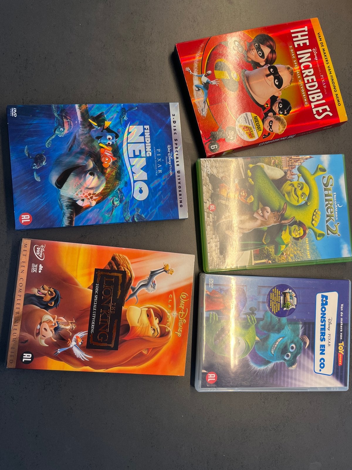 Disney/Pixar/DreamWorks DVD collectie (5 films), Animatie, Verzamelbox, Alle leeftijden, Nederlands