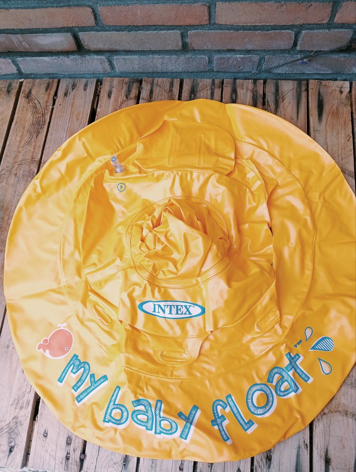 Intex My Baby Float zwemband - Geel, Zwemband, Intex, Ophalen of Verzenden, Zo goed als nieuw