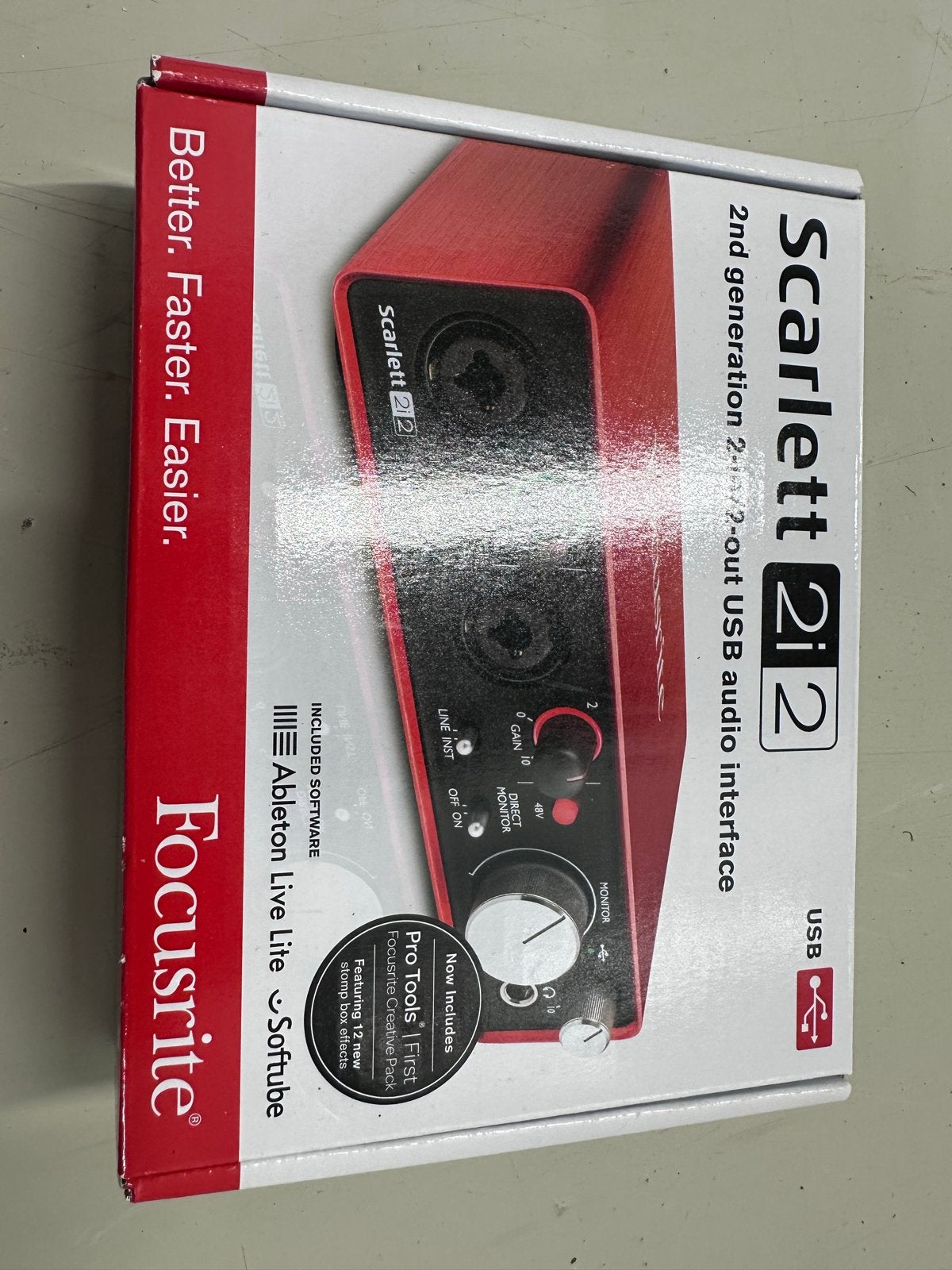 Focusrite Scarlett 2i2 2e generatie USB Audio Interface, Ophalen of Verzenden, Zo goed als nieuw