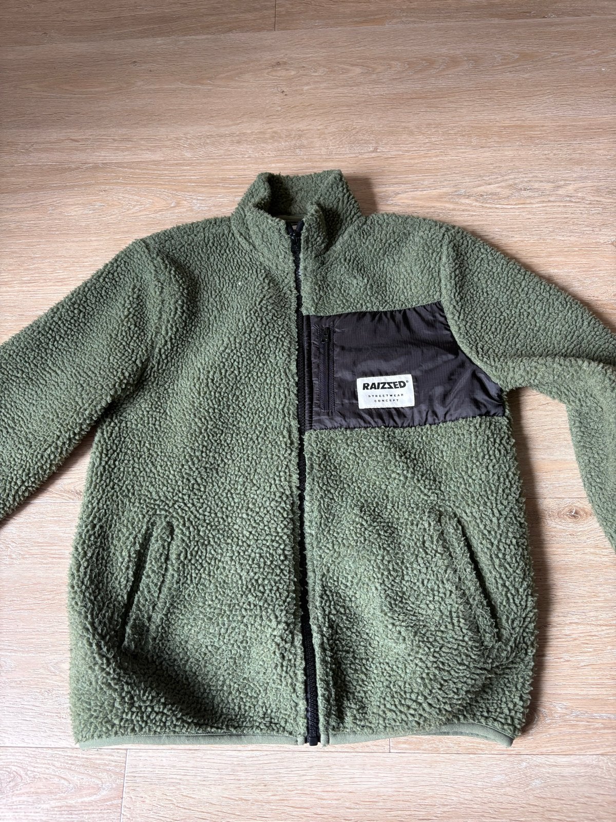 Raizzed teddy/fleecevest donkergroen maat 152 (12), Ophalen of Verzenden, Zo goed als nieuw, Jongen, Trui of Vest