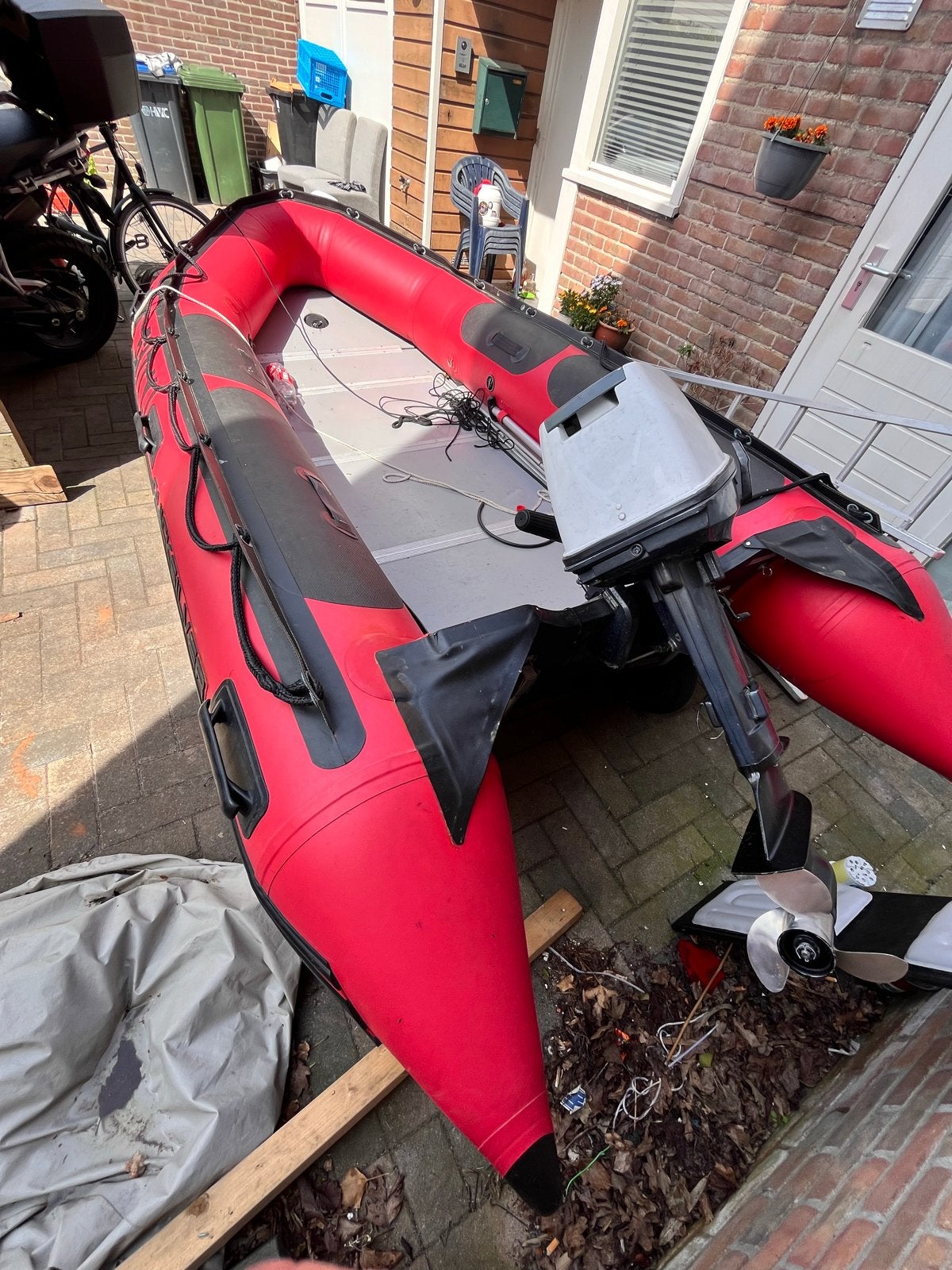 Quicksilver 380 Max 25 pk rubberboot zonder motor, Watersport en Boten, Ophalen of Verzenden, Gebruikt