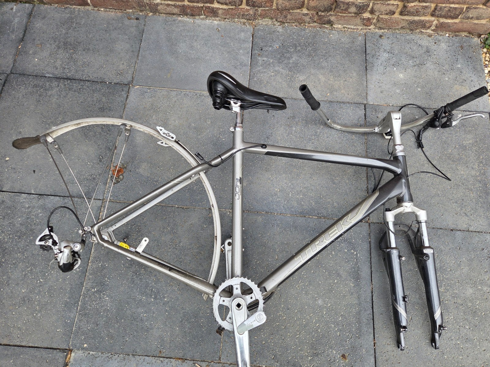 Trek fietsframe met onderdelen - Gebruikt, Ophalen, Gebruikt, Overige merken