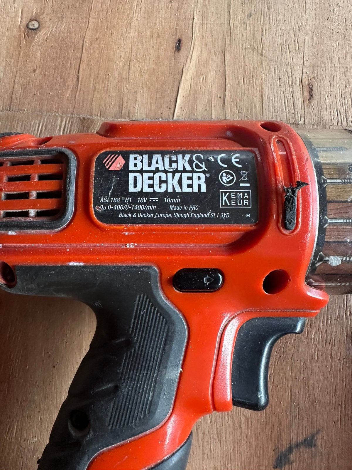 Black & Decker 18V accuboormachine., Doe-het-zelf en Verbouw, Ophalen, Gebruikt, Minder dan 400 watt, Boor- en Schroefmachine