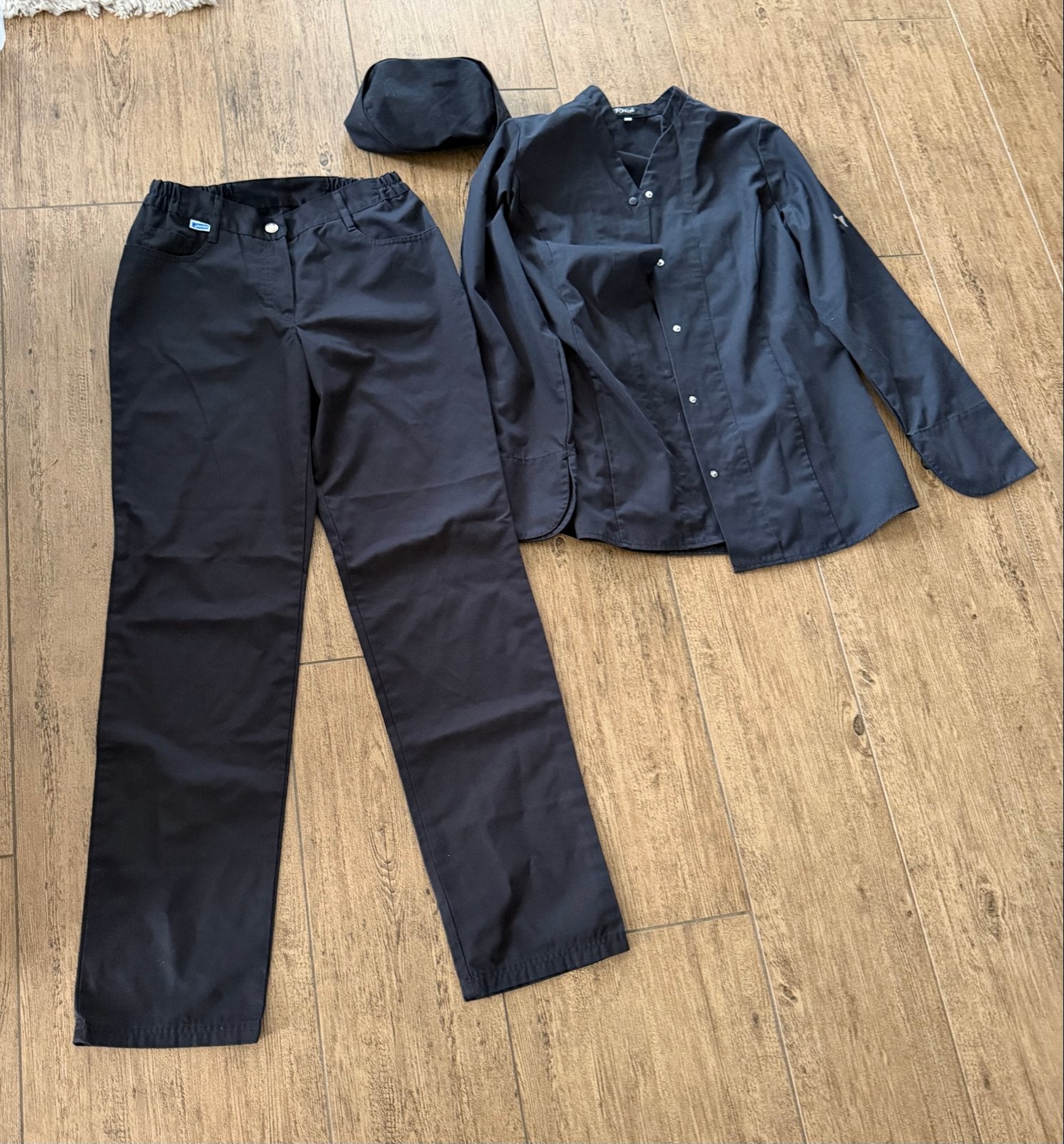 Kokskleding set: jas, pantalon (36/105cm) en muts (M), Kleding | Dames, Overige Dameskleding, Gedragen, Verzenden