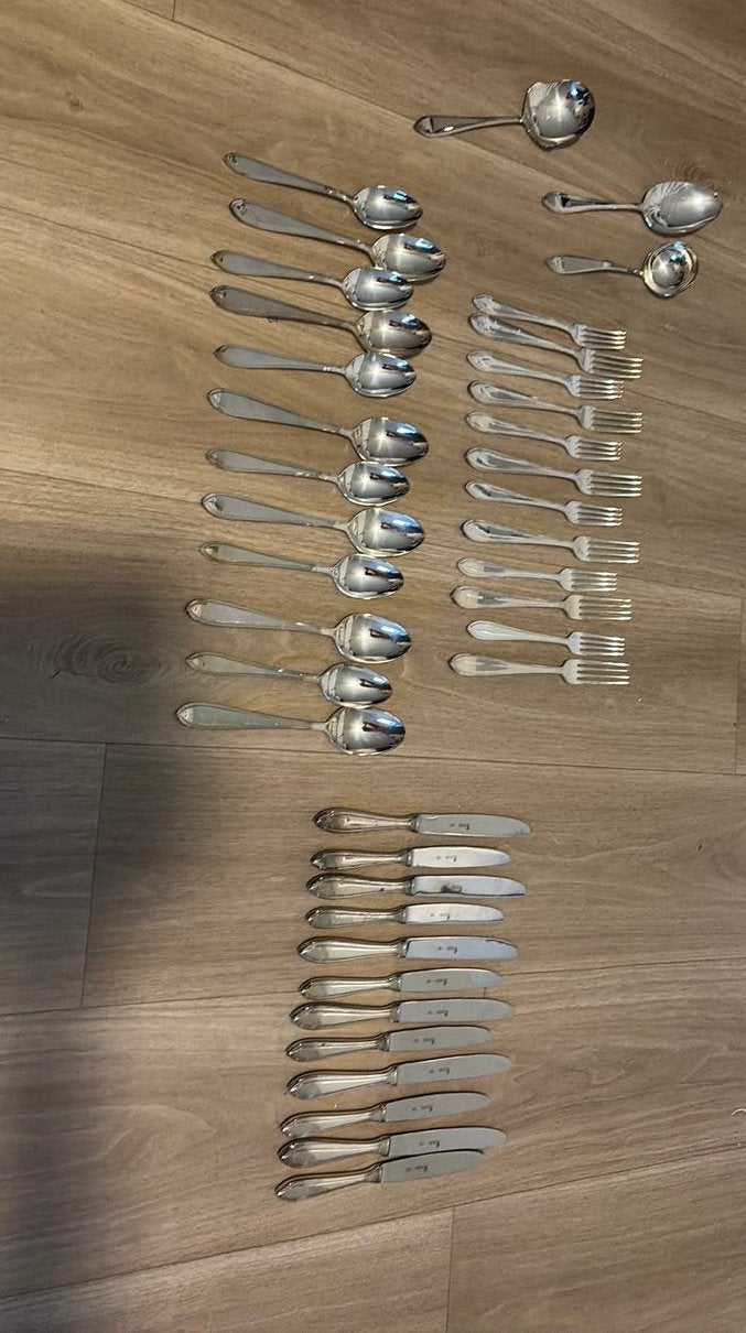 Verzilverd bestek nieuw compleet voor 6 personen, Ophalen of Verzenden, Nieuw, Sola, Zilver
