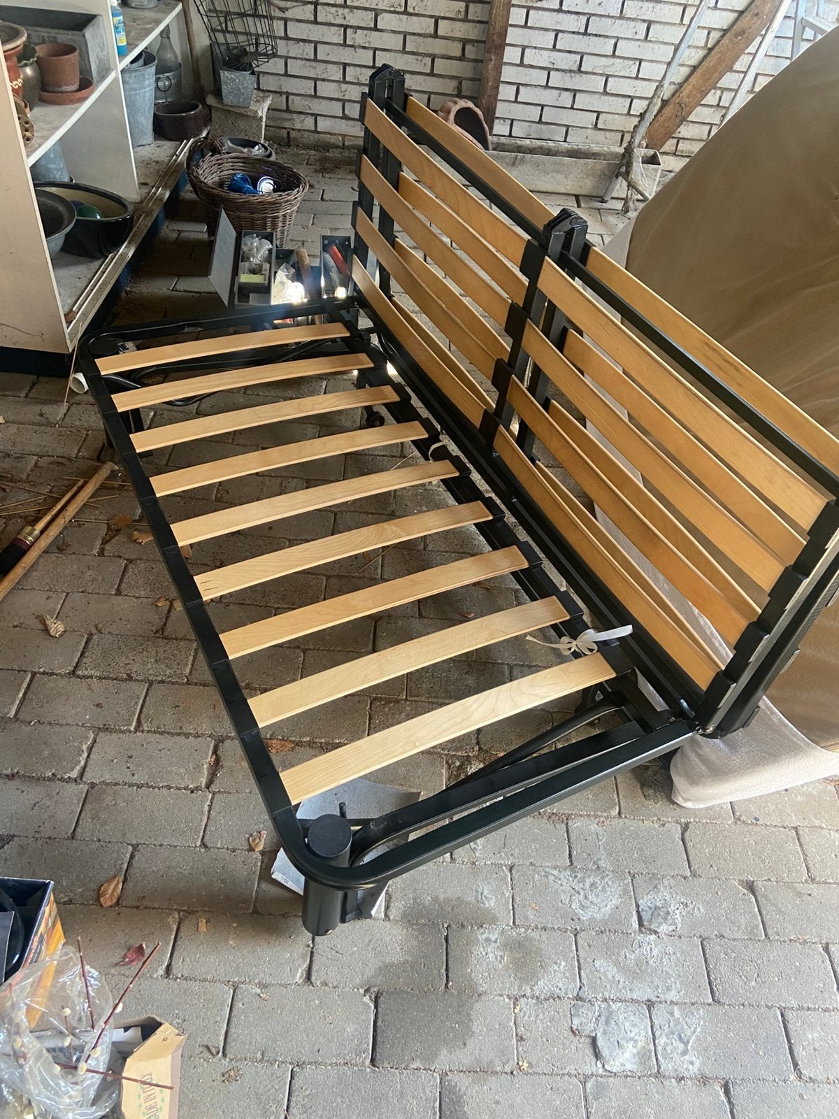 Opklapbed incl matras, Ophalen, Gebruikt, Eenpersoons, 190 cm of minder