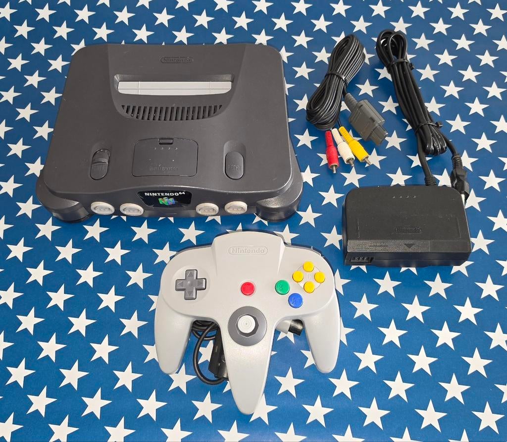 Nintendo 64 €80,-, Spelcomputers en Games, Spelcomputers | Nintendo 64, Ophalen of Verzenden, Zo goed als nieuw, Met 1 controller