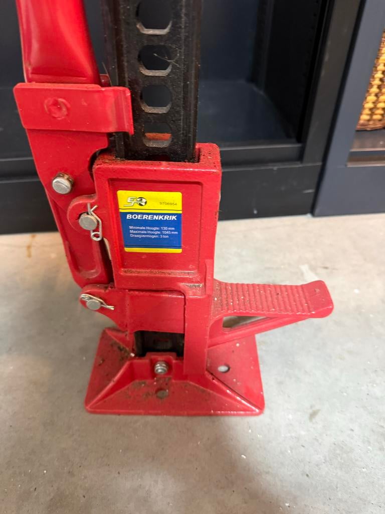 Boerenkrik 3 Ton Hoogtekrik / Farm Jack / Offroad Krik, Ophalen of Verzenden, Zo goed als nieuw, Hydraulisch, Garagekrik