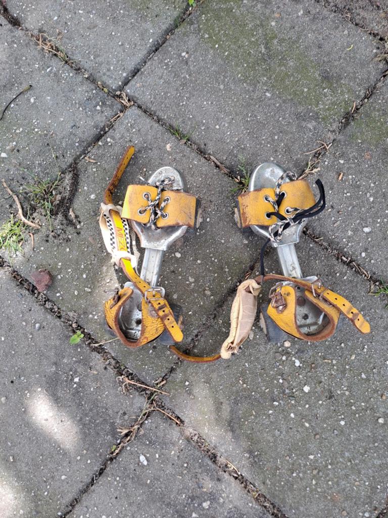 Vintage jaren '70 rolschaatsen - Uniek retro paar, Ophalen of Verzenden, Verstelbaar, Gebruikt, Kinderen