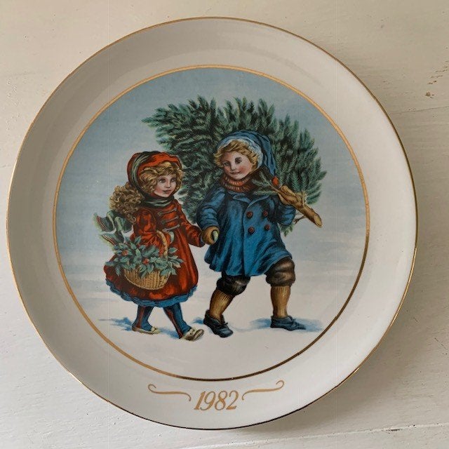 Vintage kerstbord avon spanje 1982. Kerstmis bord., Ophalen