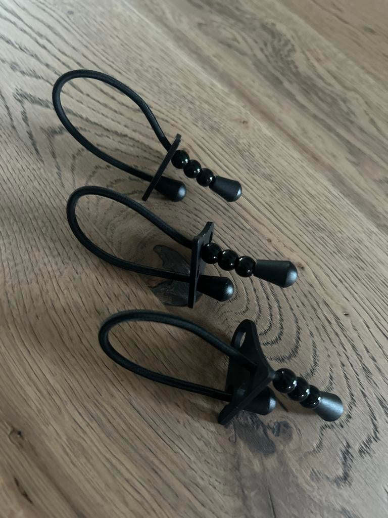 Set van 3 zwarte RVS rod locks, Watersport en Boten, Ophalen of Verzenden, Nieuw, Overige typen