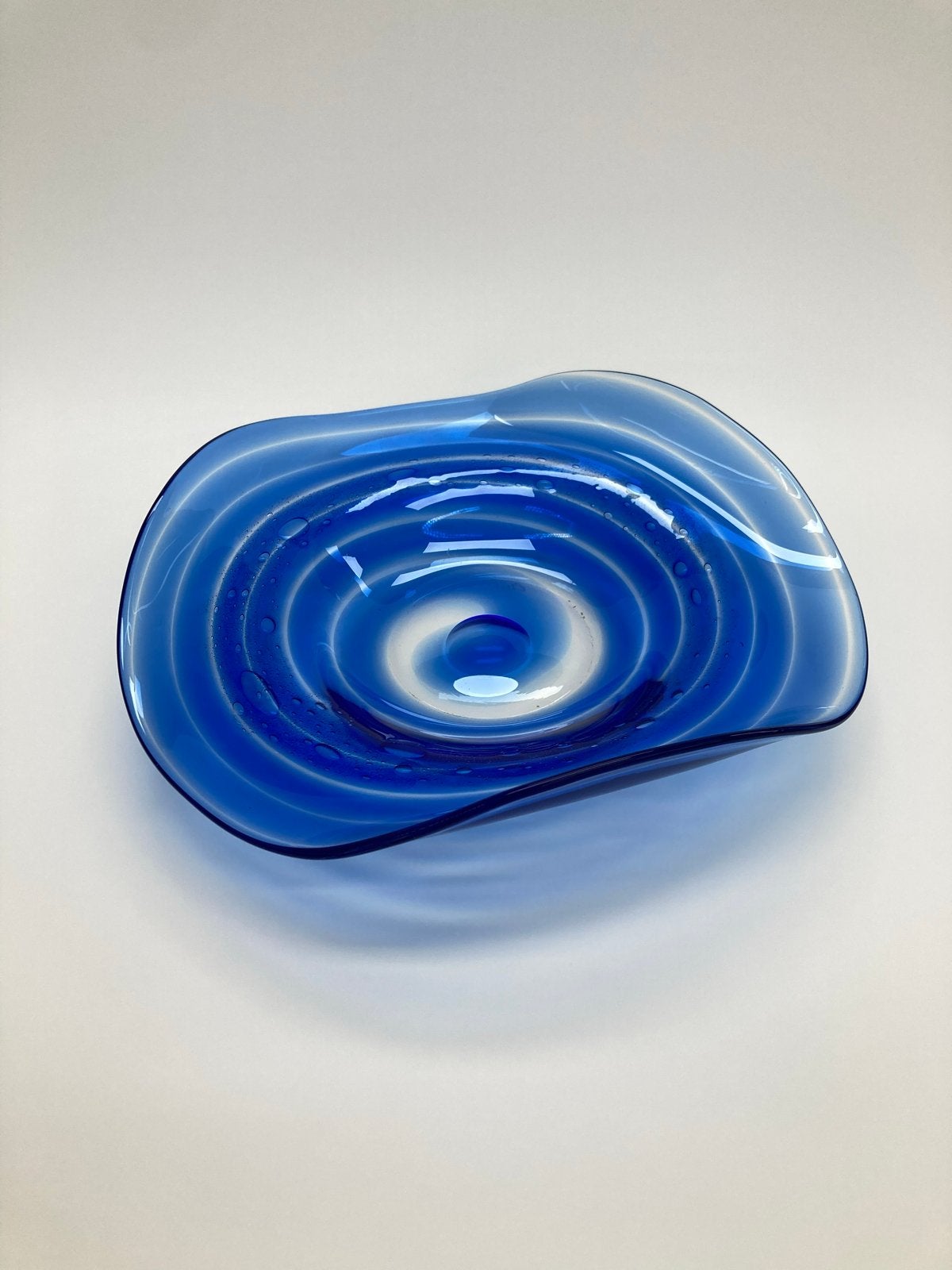 Eisch Glazen Schaal Blauw - Decoratief en Uniek Design, Antiek en Kunst, Ophalen