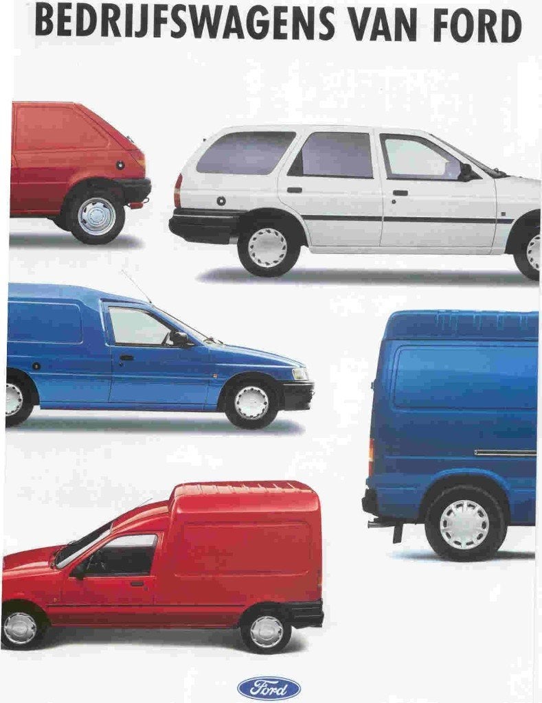 Ford Bedrijfswagens (dec. 1991) Fiesta Escort Sierra Transit, Ophalen of Verzenden, Nieuw, Ford