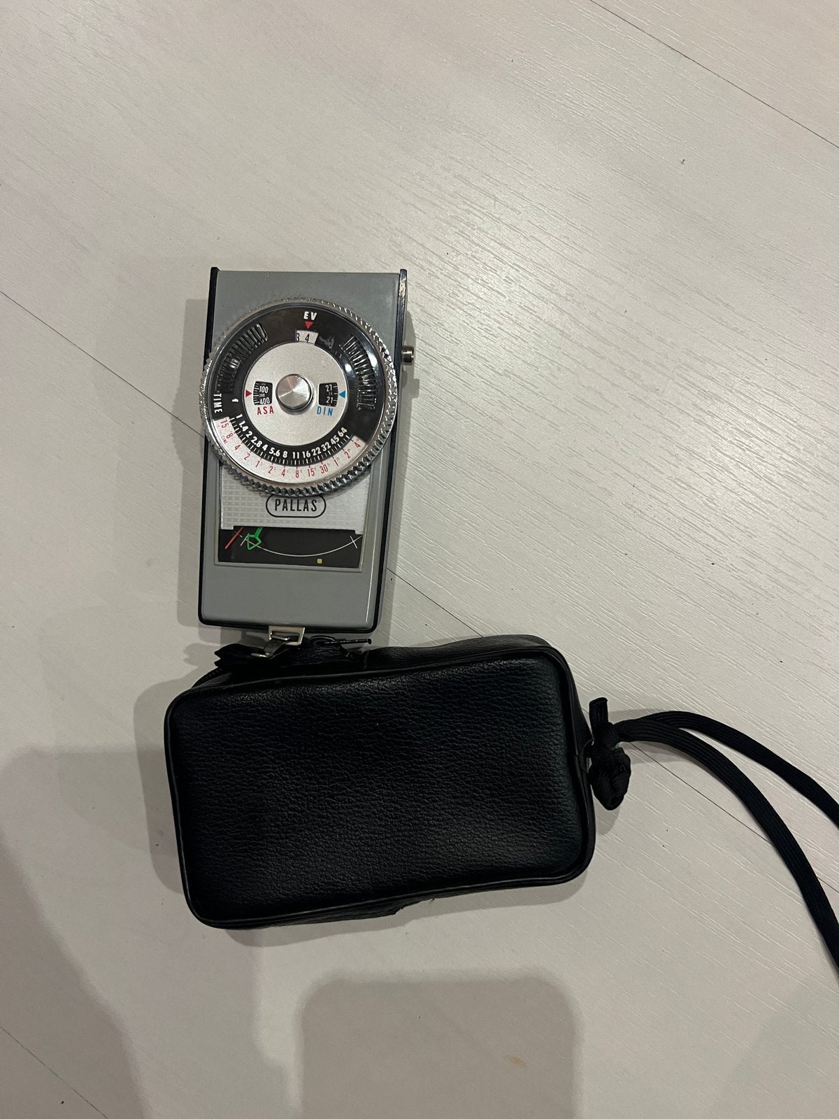 Pallas Lichtmeter met hoesje - Vintage, Overige merken, Lichtmeter, Ophalen of Verzenden, Gebruikt