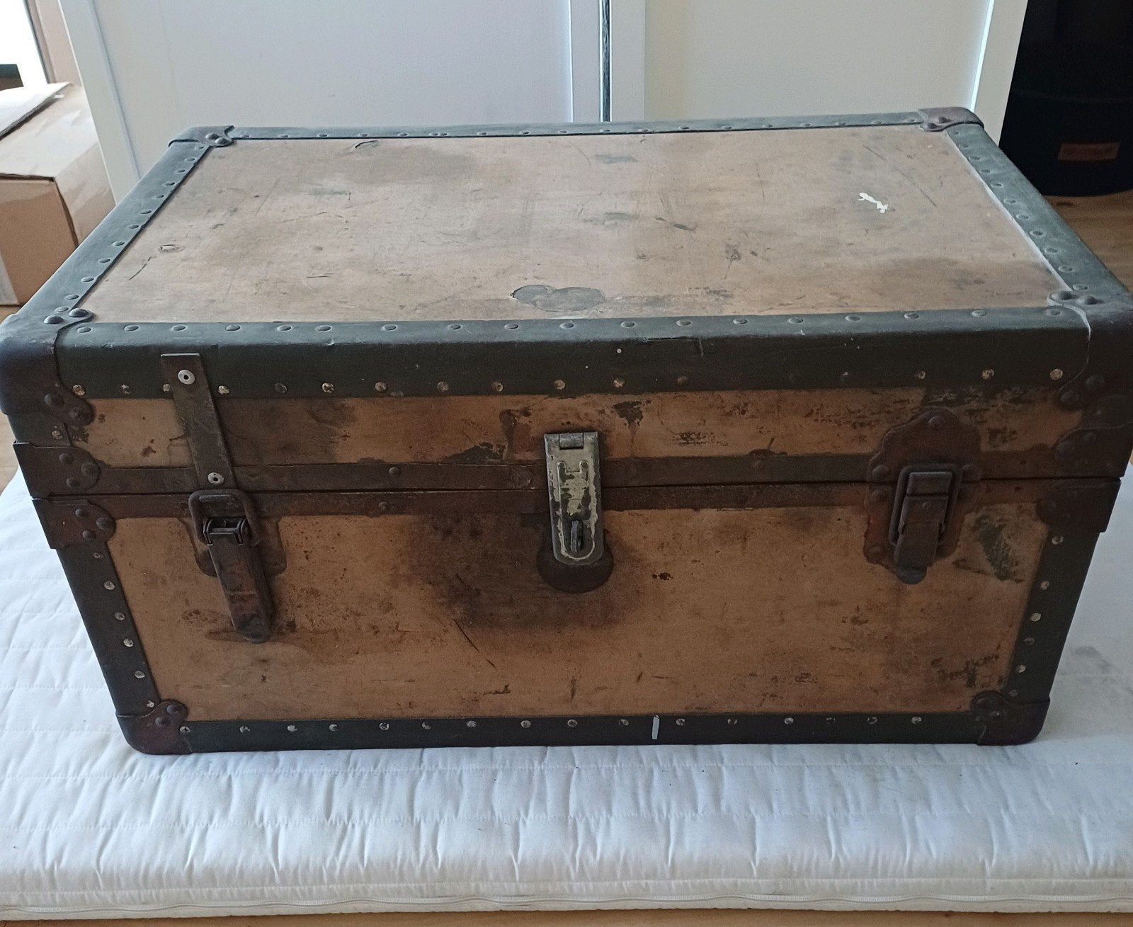 Oude legerkist / opbergkist, Minder dan 50 cm, Gebruikt, 50 tot 100 cm, 5 – 50