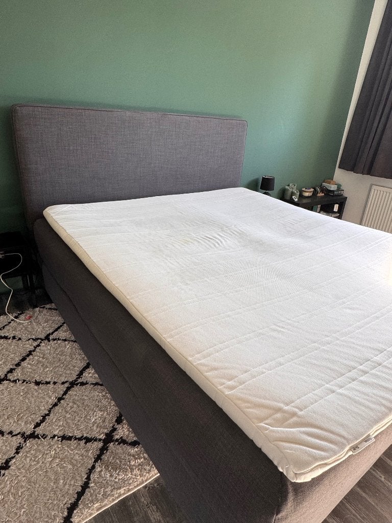 2 persoons boxspring, Ophalen, Gebruikt, Tweepersoons, 180 cm