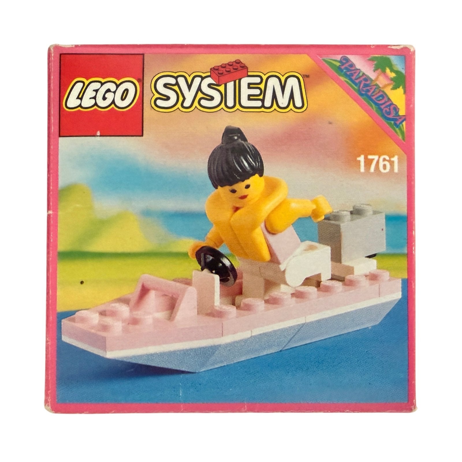 LEGO System Paradisa - Speedboot met minifiguur incl doos, Gebruikt, Overige thema's, Lego, Ophalen of Verzenden
