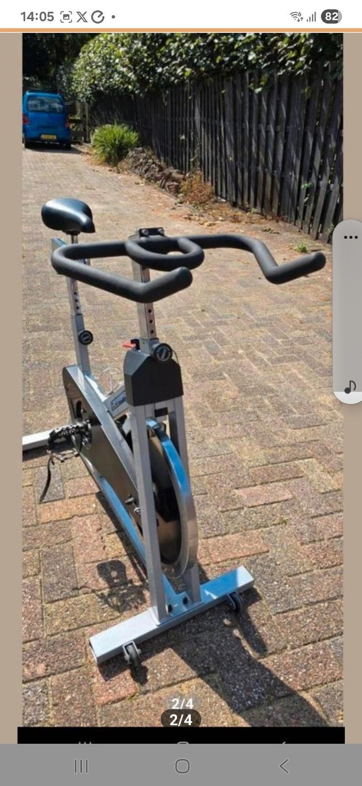 Spinningbike, Ophalen, Gebruikt, Spinningfiets