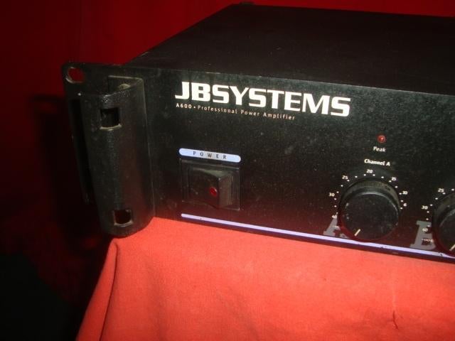 Gebruikt: JB Systems A600 PA versterker, 20250373, Mteurope@outlook.com, JB SYSTEMS, MTE, Gebruikt