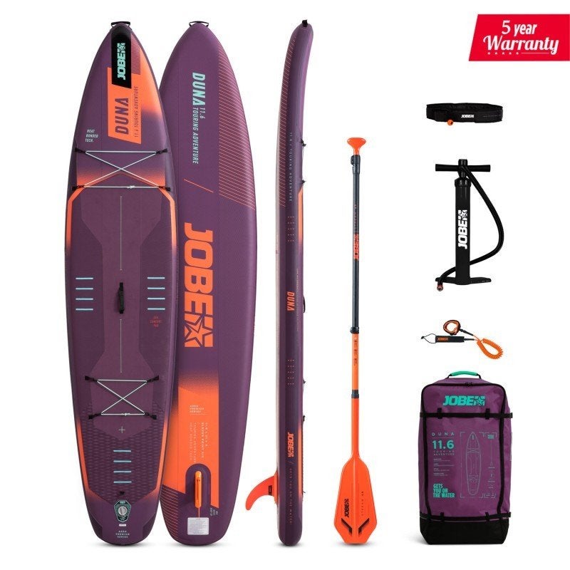 NIEUWE SET ! Jobe Duna purple SUP set 11.6 (5 jr garantie), Ophalen of Verzenden, Nieuw