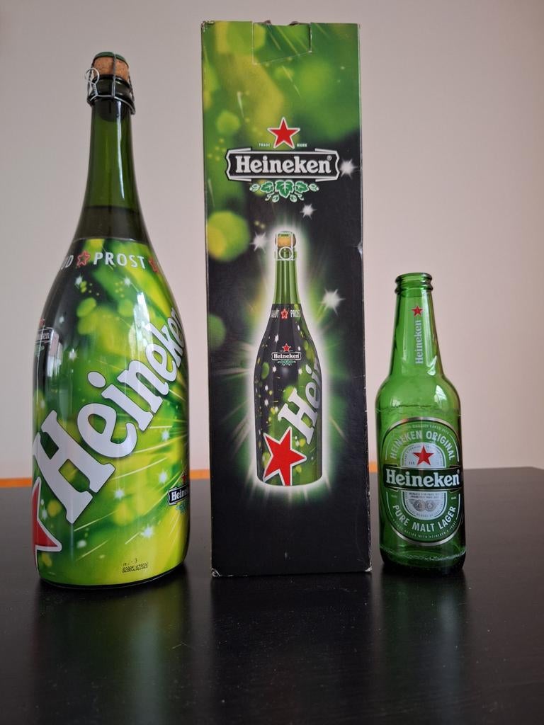 5. Heineken fles 1,5 liter, Verzamelen, Biermerken, Nieuw, Flesje(s), Heineken, Ophalen of Verzenden