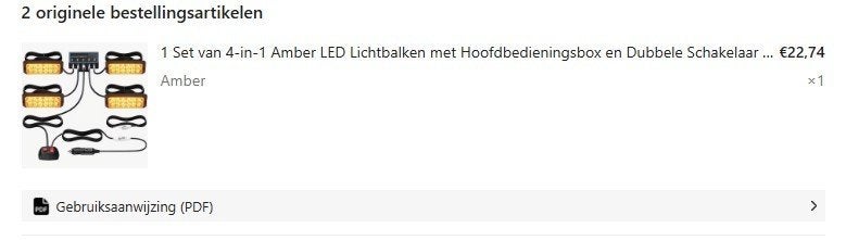 (bumper) led flitsers amber 4 stuks, Ophalen of Verzenden, Nieuw