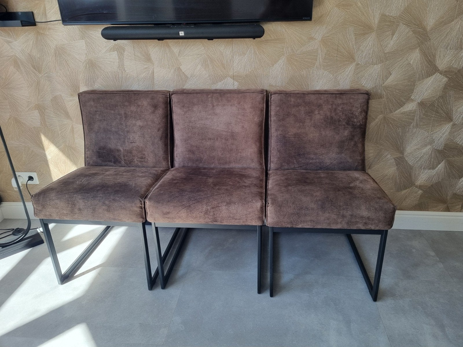 Het anker Lara stoelen, Ophalen, Leer, Zo goed als nieuw, Drie