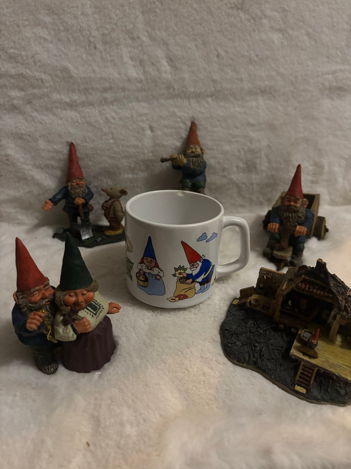 Mok David de Kabouter - Vintage met kleine chip, Huis en Inrichting, Vintage, Gebruikt, Meerkleurig, Ophalen of Verzenden