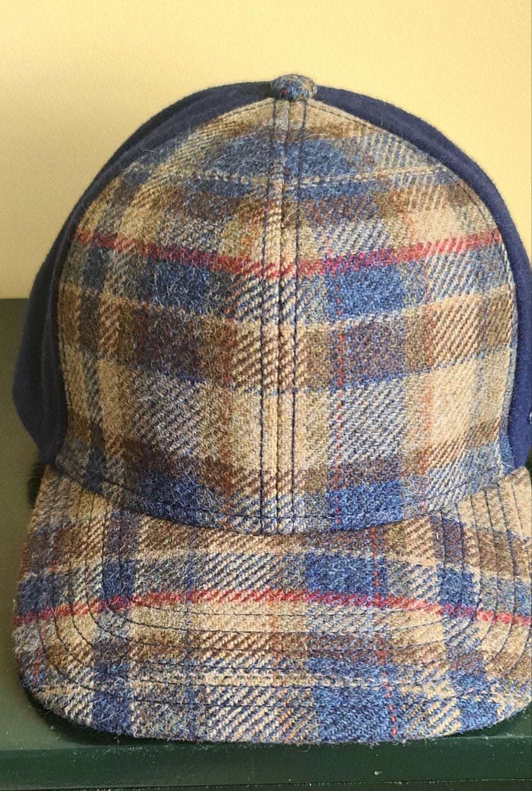 Stetson Pet - Blauw/Geruit - Maat L (59 cm), Ophalen of Verzenden, Zo goed als nieuw, Stetson, Pet