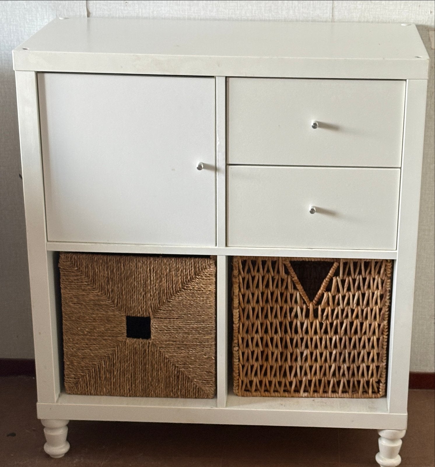 IKEA KALLAX kast met lades, deurtje en manden, Ophalen, Gebruikt