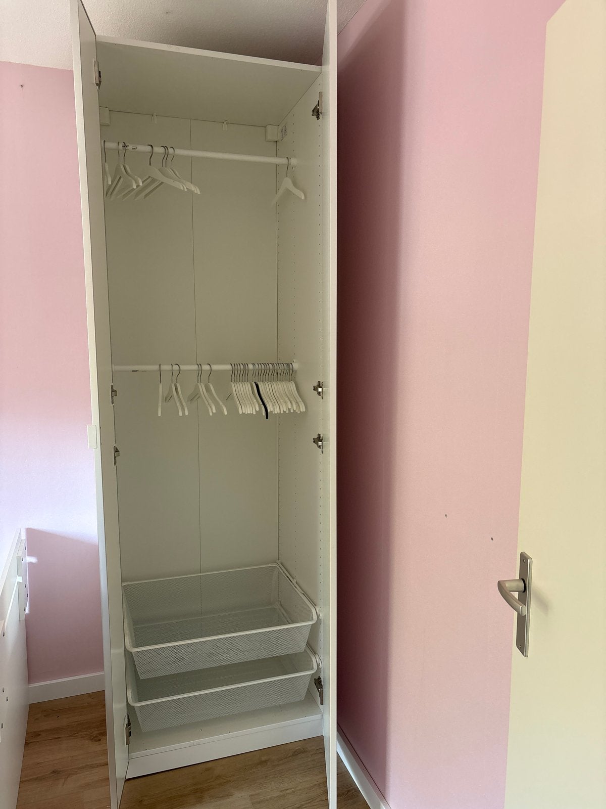 Zo goed als nieuwe IKEA Pax kast met spiegeldeur, Huis en Inrichting, Ophalen, 200 cm of meer, 50 tot 100 cm, Zo goed als nieuw