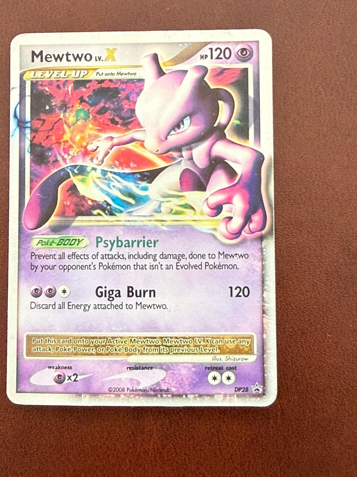 Mewtwo LV.X DPPR 28, Ophalen of Verzenden, Zo goed als nieuw