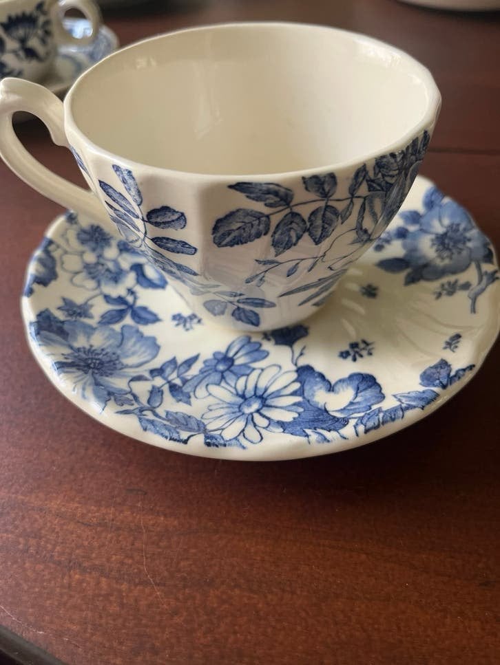 Vintage Myott Meakin The Hunter theekop en schotel, Antiek en Kunst, Antiek | Servies los, Ophalen