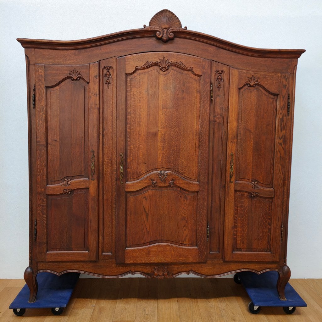 Vintage kledingkast garderobekast kleerkast Demontabel 903, Gebruikt, 100 tot 150 cm, 200 cm of meer, Info@flashbackfurniture.nl