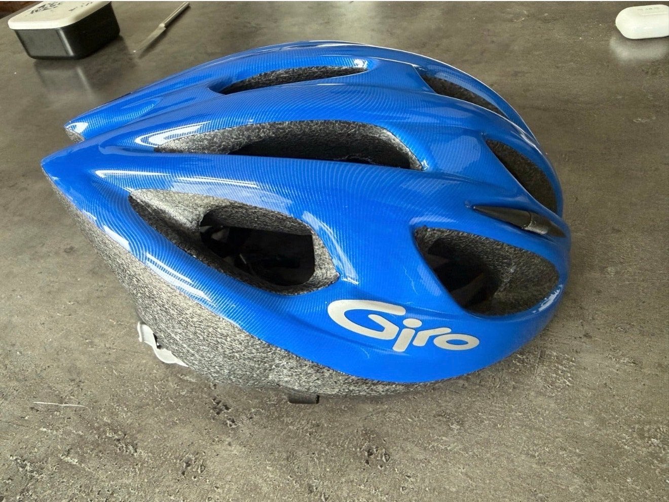 Giro fietshelm blauw - maat M, Fietsen en Brommers, Ophalen of Verzenden, Zo goed als nieuw, Overige maten, Heer of Dame