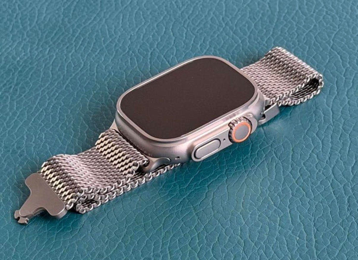 Apple watch ultra 3, met titanium Milanese bandje!! nieuw!, Ophalen of Verzenden, Nieuw, Zilver, IOS