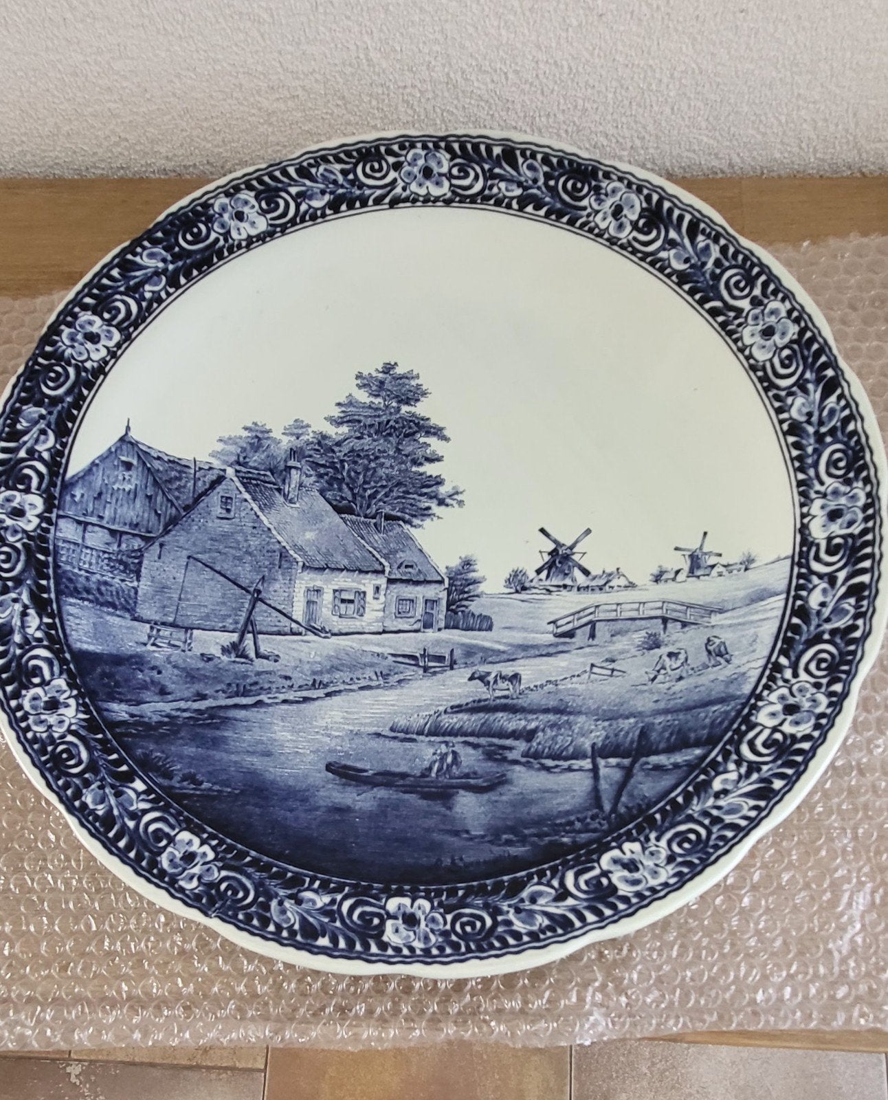 Delfts blauw bord, Antiek en Kunst, Ophalen of Verzenden