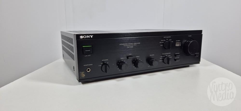 Sony TA-F400 Versterker | Stereo | Phono | 12 Mnd Garantie, Refurbished, Ophalen of Verzenden, 60 tot 120 watt, Sony