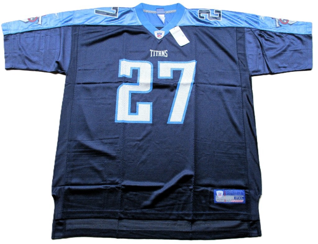 Tennessee titans george no: 27 reebok nfl football jersey, Info@taurusvintage.nl, Nieuw, Ophalen of Verzenden, Weg en land