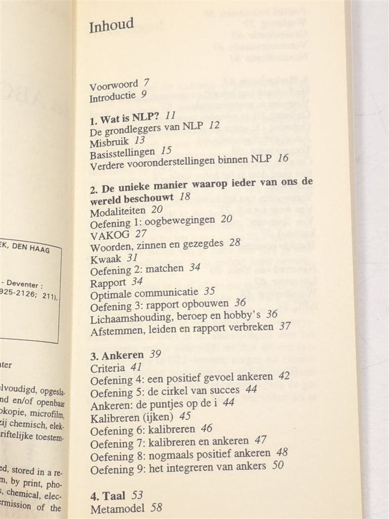 Het ABC van NLP — Neurolinguïstisch Programmeren, Boeken, Ophalen of Verzenden, Gelezen, Overige onderwerpen, Achtergrond en Informatie