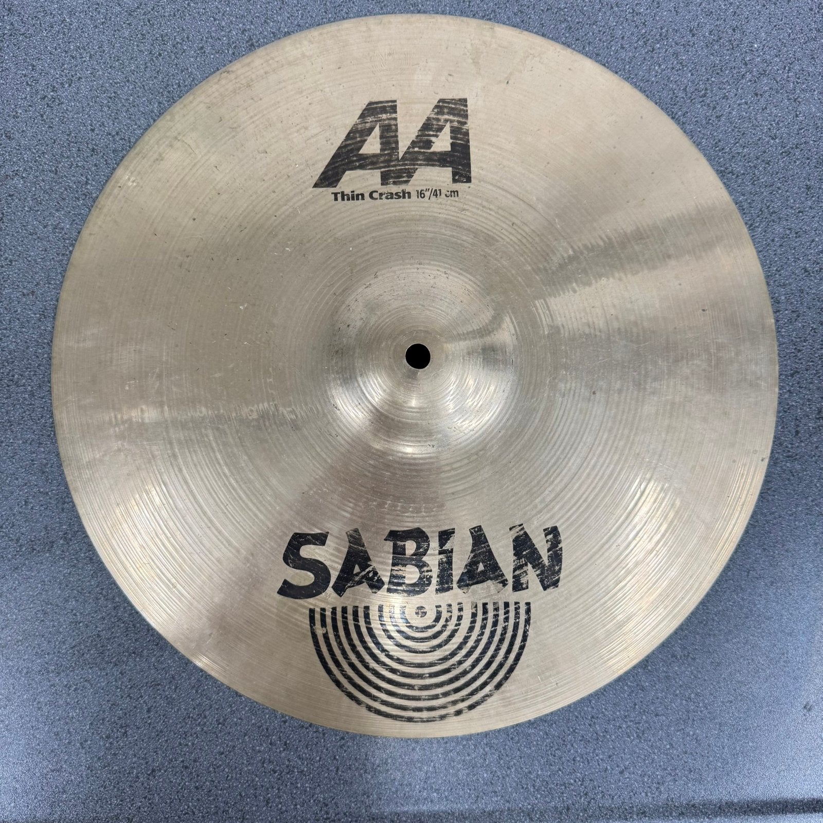 Sabian AA bekkens met scheurtje, Ophalen of Verzenden, Gebruikt, Drums of Percussie