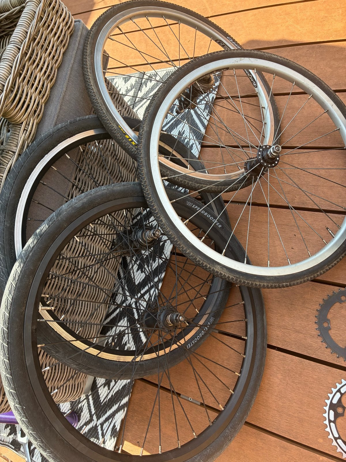 BMX onderdelen 20 inch: GT, Meybo, kettingen, wielen, tandbl, Ophalen of Verzenden, Gebruikt, BMX, Wiel