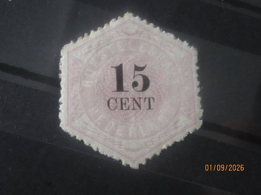 Nico Nederland Telegram 5 (X) Ongebruikt met plakker 1877, Ophalen of Verzenden, T/m 1940, Postfris