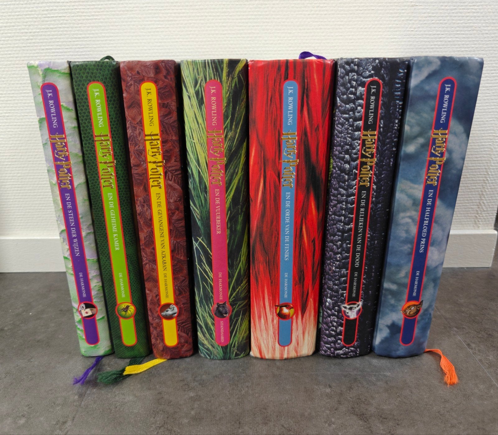 Harry Potter – Complete Serie (Deel 1 t/m 7) Hardcover, Boeken, Ophalen of Verzenden, Gelezen, JK Rowling