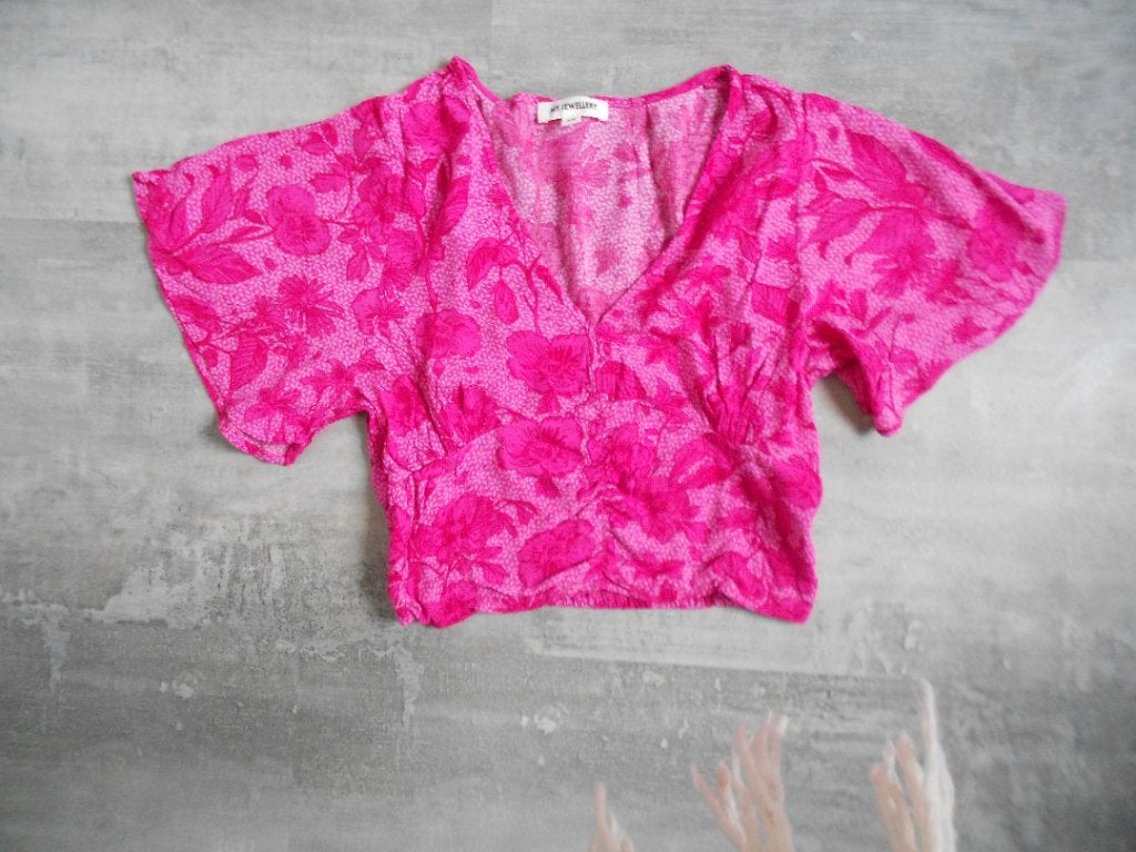 My Jewellery roze top/blouse, maat XS., My Jewellery, Verzenden, Zo goed als nieuw, Korte mouw