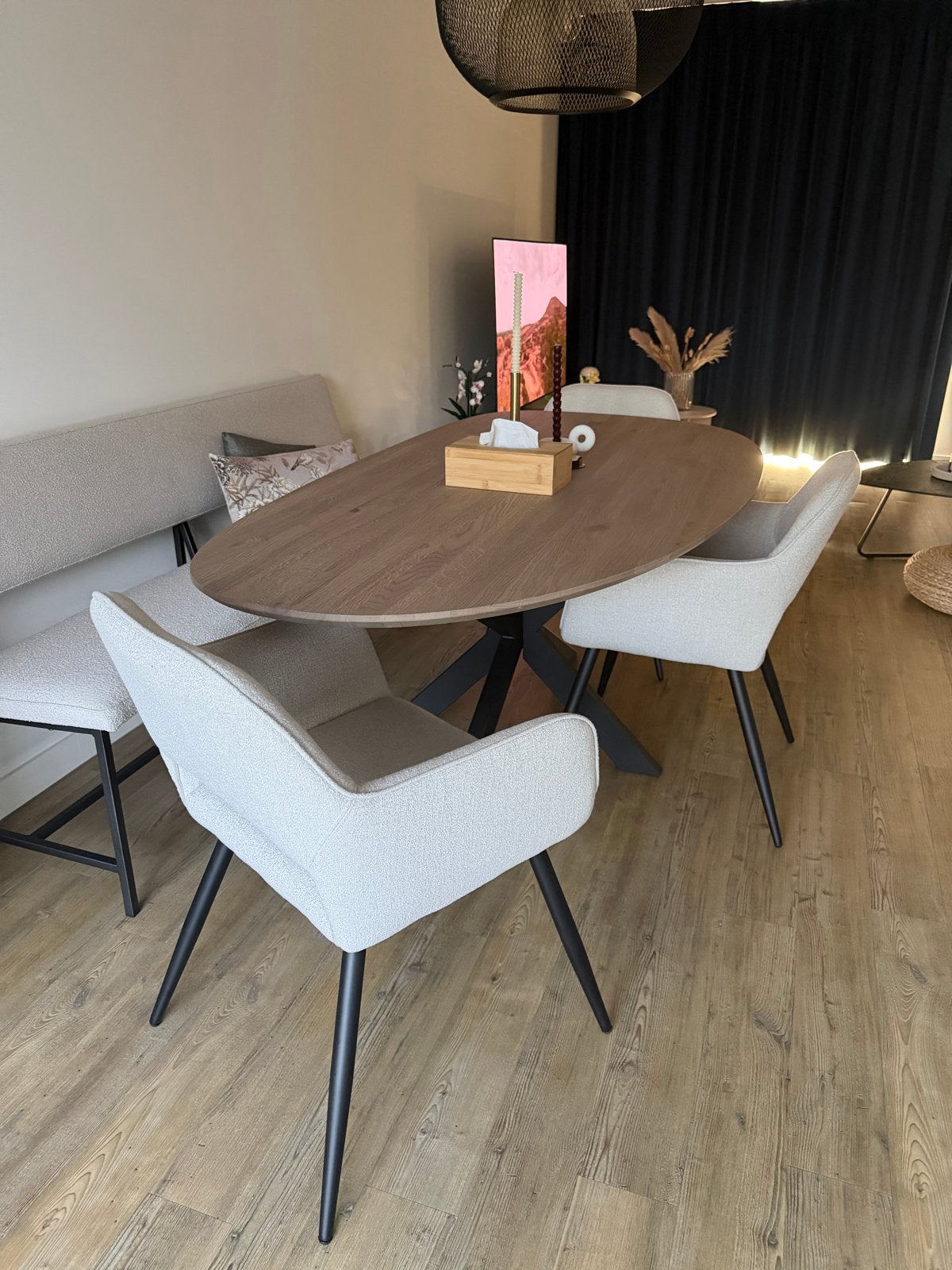 3 eetkamerstoelen karwei Vera, Huis en Inrichting, Stoelen, Ophalen, Overige kleuren, Drie, Zo goed als nieuw